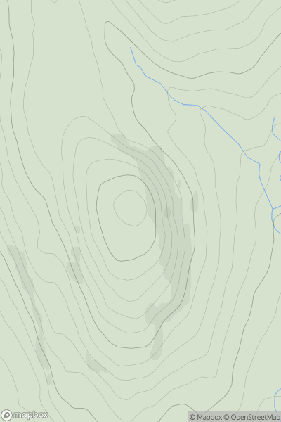 Thumbnail image for Gallow Hill [The River Tweed to the English Border] showing contour plot for surrounding peak
